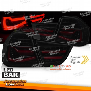 FAROS TRASEROS LED NEGROS AHUMADOS SEQ PARA BMW E