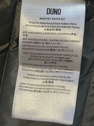 DUNO Giacca Grigia Master T