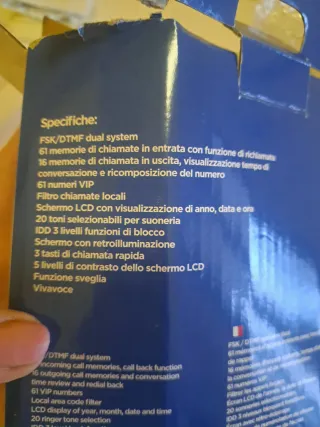 Telefono fisso Easyteck D201 bianco