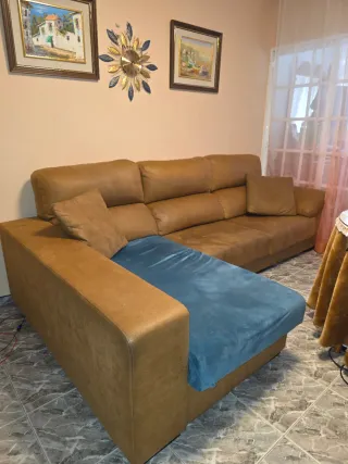 Sofá Cama Chaiselongue Marrón