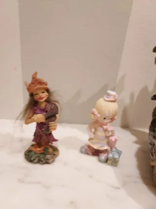 10 Figuras  de Resina Antiguas