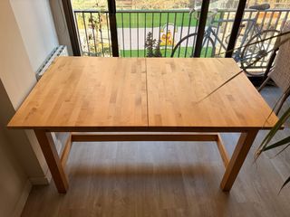 Tavolo allungabile NORDEN in betulla 155/210x90 cm