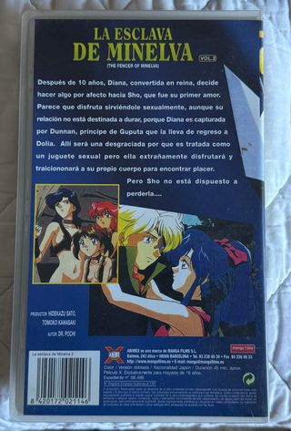 VHS Anime La Esclava de Minelva Vol. 2