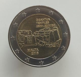 🇲🇹 Moneda 2€ Malta 2016 Ggantija