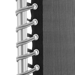 Tumbona plegable, acolchada con soporte, 84 x 168 x 82,5 cm, gris