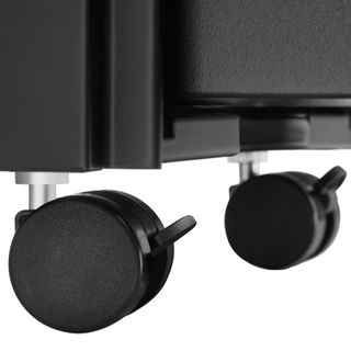 Cajonera con ruedas con 2 cajones y 1 archivador 30x50x59,5 cm negro