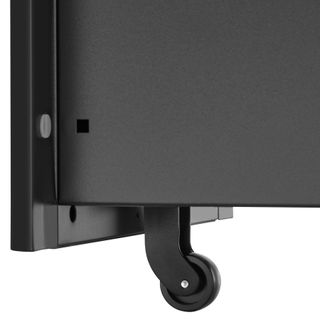 Cajonera con ruedas con 2 cajones y 1 archivador 30x50x59,5 cm negro