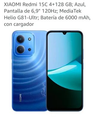 Xiaomi Redmi 15C 4+128GB Blu