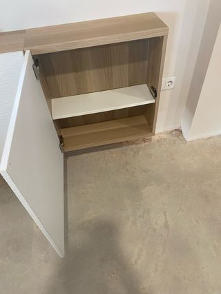 Aparador/Estantería Blanco y Marrón