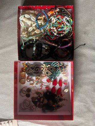 Lote Joyería: Pendientes, Anillos, Pulseras