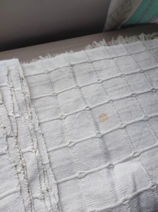 Gran COLCHA / PLAID Boho Algodón Crudo (260x220)