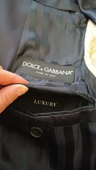 Giubbotto Dolce & Gabbana blu navy T.46