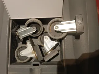 Transportín perro grande gris y blanco