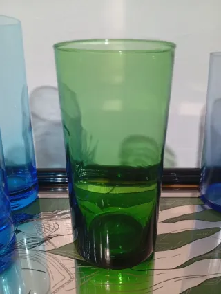 5 Vasos Cristal Retro