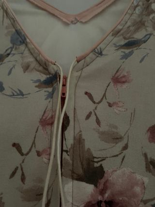 Vestido Flamenco Largo Estampado Floral