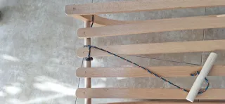 Trineo de madera para niños