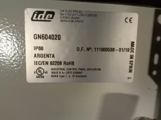 Armario Metálico Cuadro Eléctrico 60x40x20cm