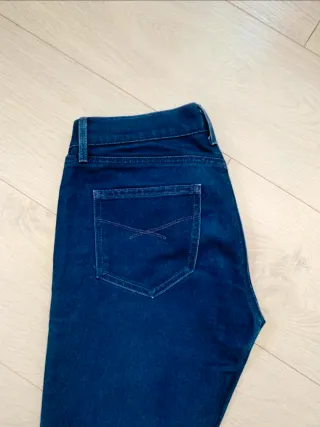 GAP Talla 36 - Pantalón fino y cómodo azul oscuro