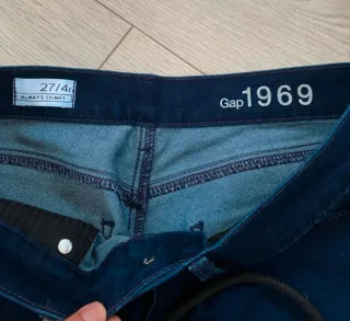 GAP Talla 36 - Pantalón fino y cómodo azul oscuro