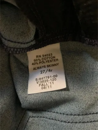 GAP Talla 36 - Pantalón fino y cómodo azul oscuro