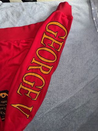 Sudadera George V Paris Roja Diamantes Mangas