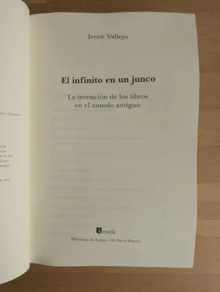El infinito en un junco - Irene Vallejo