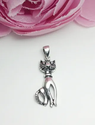 Colgante Plata 925 Gatito amoroso.