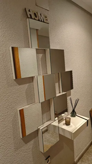 Consola recibidor moderna madera .