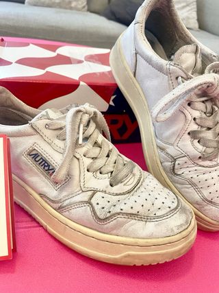 Autry Sneakers Donna Beige/Bianco