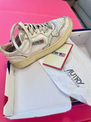 Autry Sneakers Donna Beige/Bianco