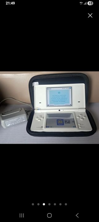 Nintendo DS Bianca /con giochi/custodia/caricatore