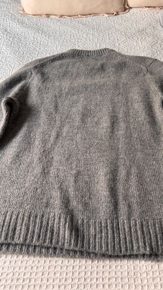 Jersey lana/alpaca gris Zara