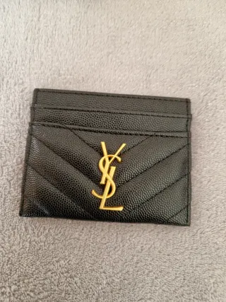 Portacarte YSL Nero e Oro