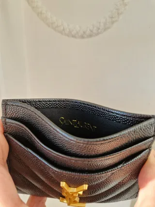 Portacarte YSL Nero e Oro