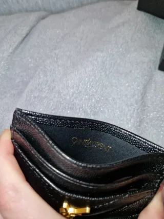 Portacarte YSL Nero e Oro