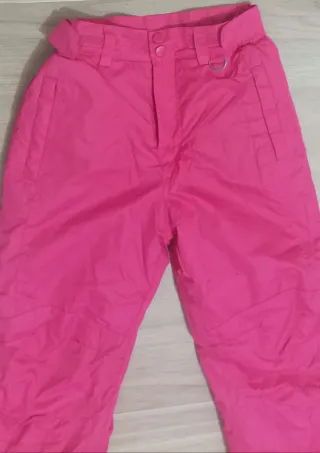 Pantalón de nieve rosa 7/8 años