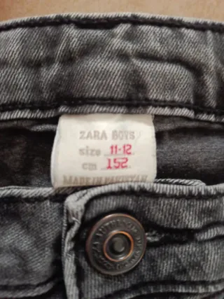 Pantalones vaqueros Slim grises desgastados