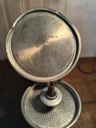 Teiera tisaniera elettrica vintage svizzera 110v