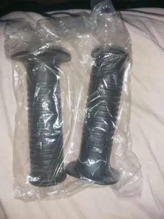 Empuñaduras Moto Negras (Par)