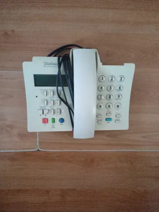 Teléfono fijo Telefonica beige