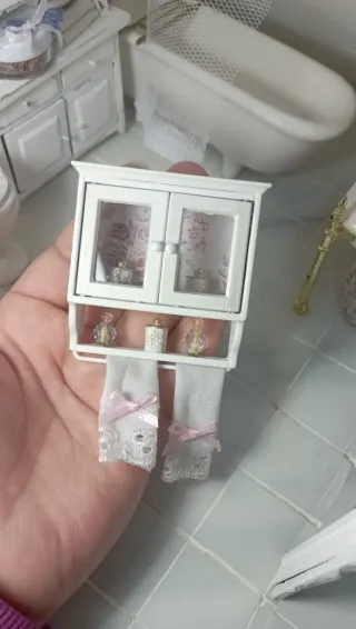 Mobiletto Bagno Shabby Dollhouse 1:12