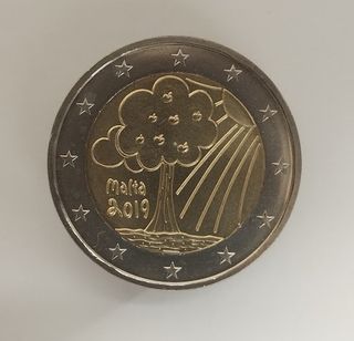 🇲🇹 Moneda 2€ Malta 2019 Naturaleza
