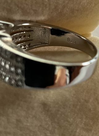 Anello donna con rubino sintetico