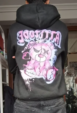 Sudadera Negra Hombre