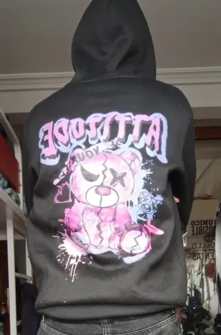 Sudadera Negra Hombre