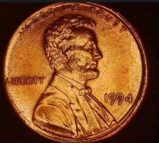 MONEDA 1 CENTAVO LINCOLN.1994.ERROR EN 9 Y LIBERTY
