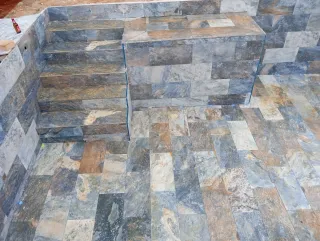 Construcción de piscinas de piedra