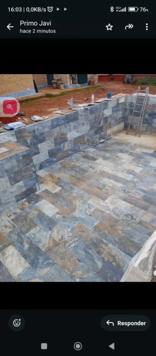 Construcción de piscinas de piedra