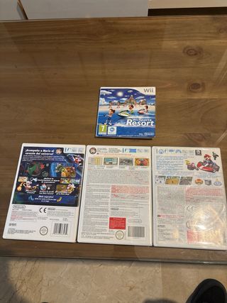 Wii Fit Plus, Super Mario Galaxy, Mario Kart Wii, Wii Resort