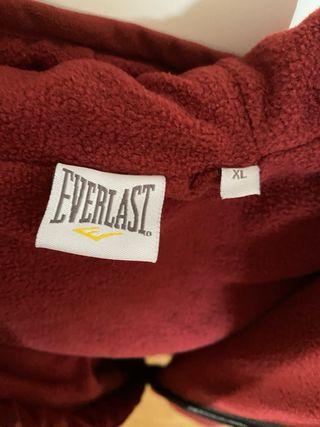 Giacca Everlast rossa con cappuccio